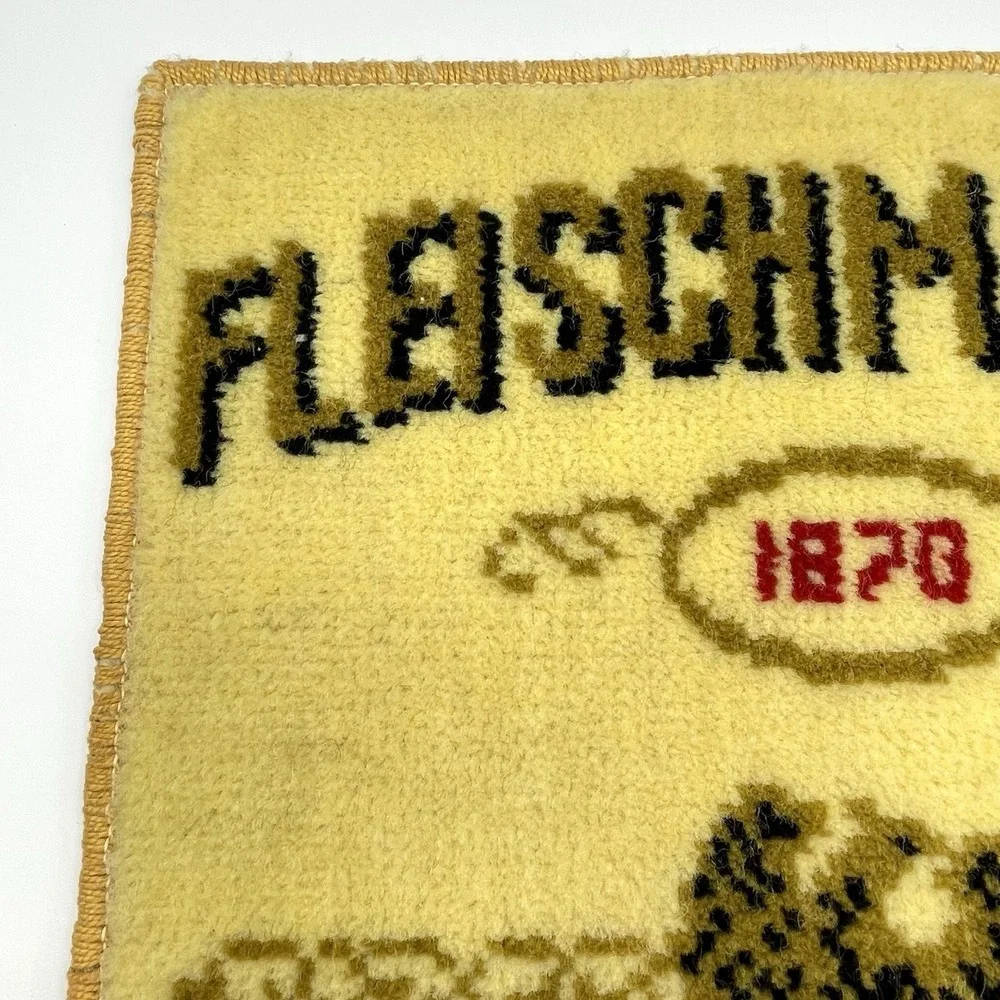 Vintage 1960s Fleischmann's Preferred Whiskey Advertising Bar Mat 18x13.5